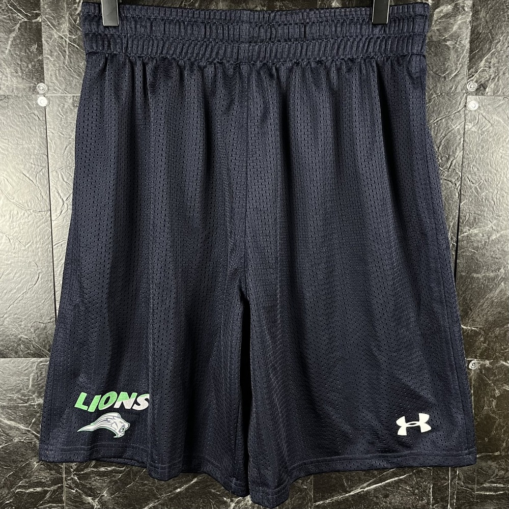 Under Armour Boy's Navy Lions Running Shorts XL (14)